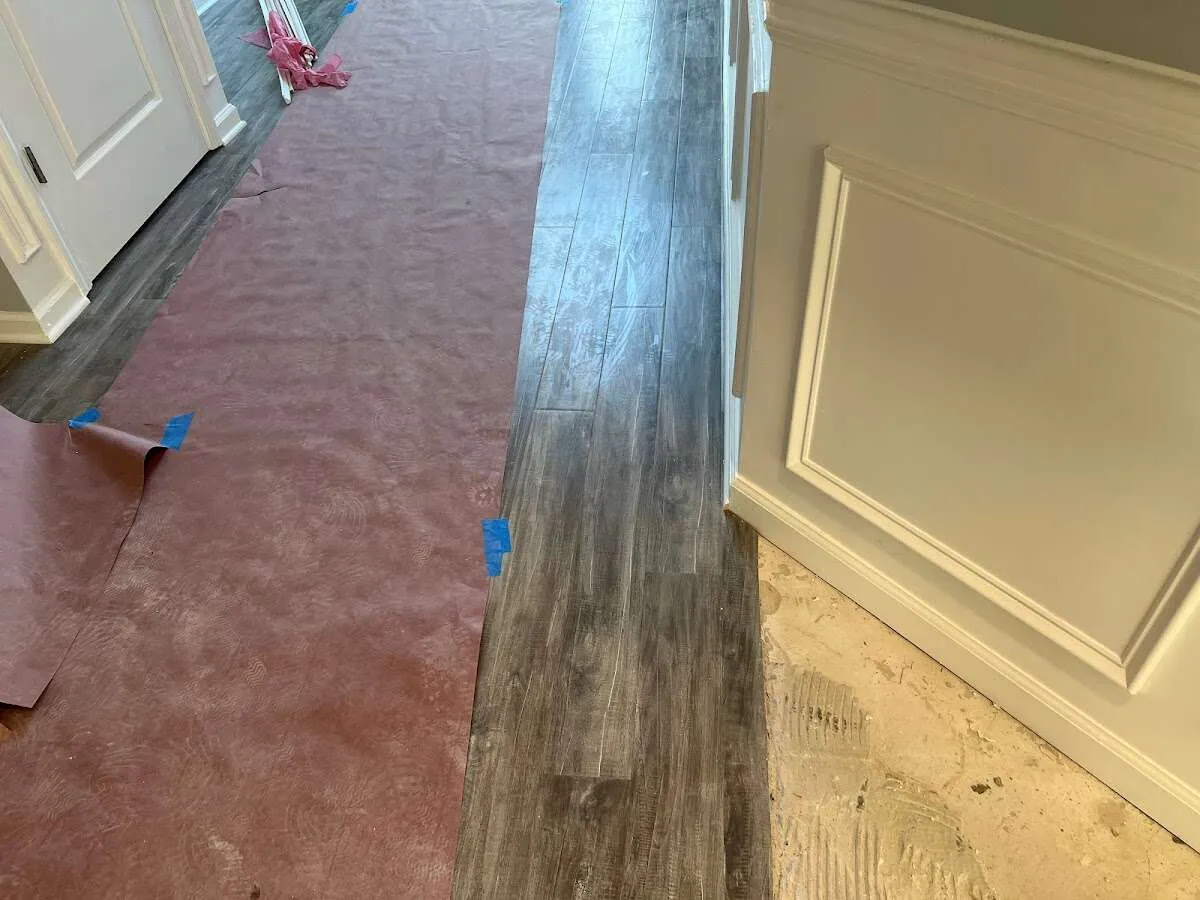 Completed marble shower restoration in Westwood Lakes